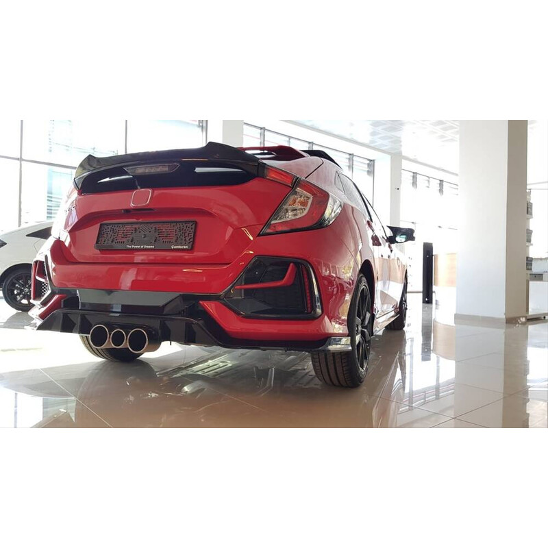 Honda Civic FK7 2016-2020 İçin Uyumlu Hatchback Spoiler Dto Boyasız