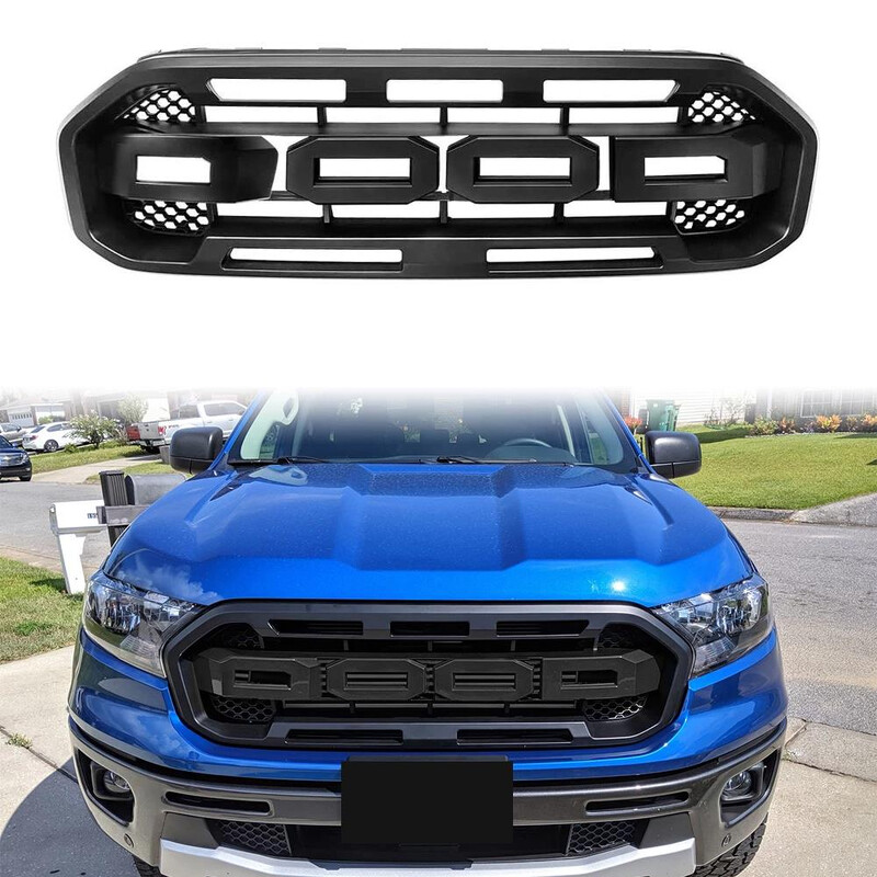 Ford Ranger T8 İnce Tip Siyah Panjur 2019+