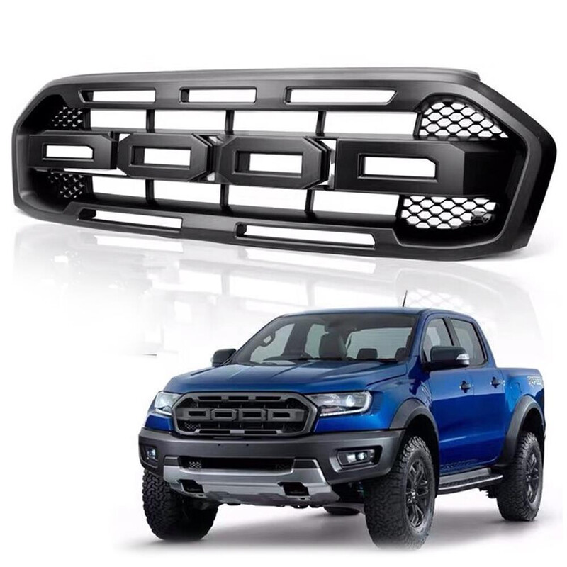 Ford Ranger T8 İnce Tip Siyah Panjur 2019+