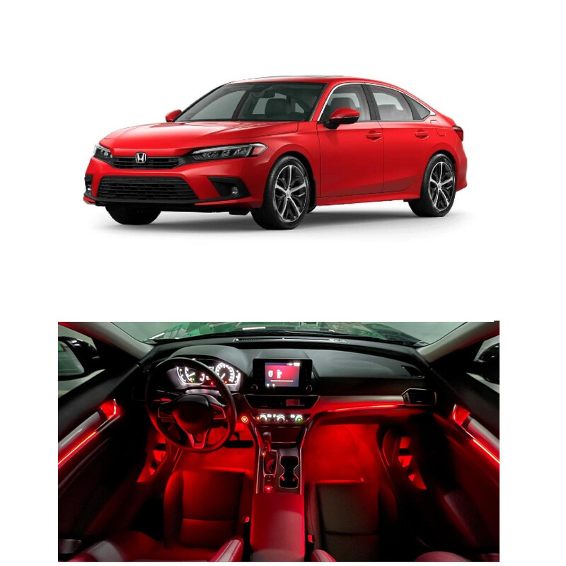 Honda Civic 2022 FE1 Ambians aydınlatma sistemi Adreslenebilir Orijinal Trim yerleri ile ( Aydınlatma olmayan modeller için )