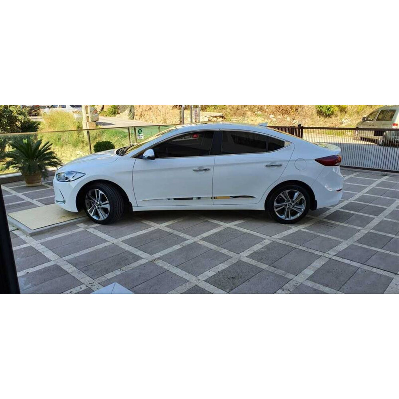 Hyundai Elantra 2016-2018 Cam Çıtası Nikelaj 10 Parça