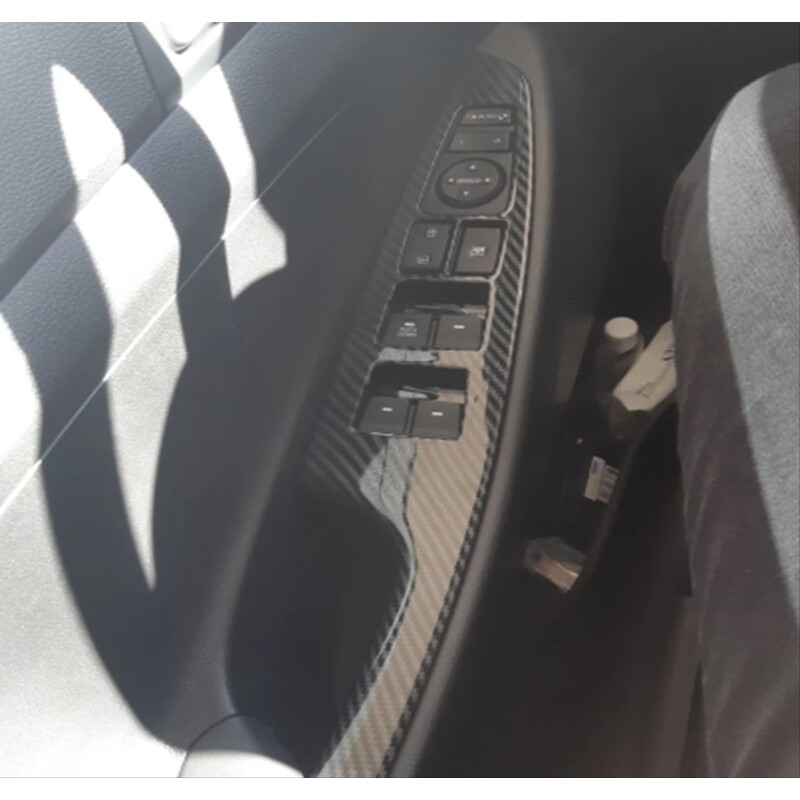 Hyundai Tucson 2015-2018 Kapı Kolçak Kaplama Karbon