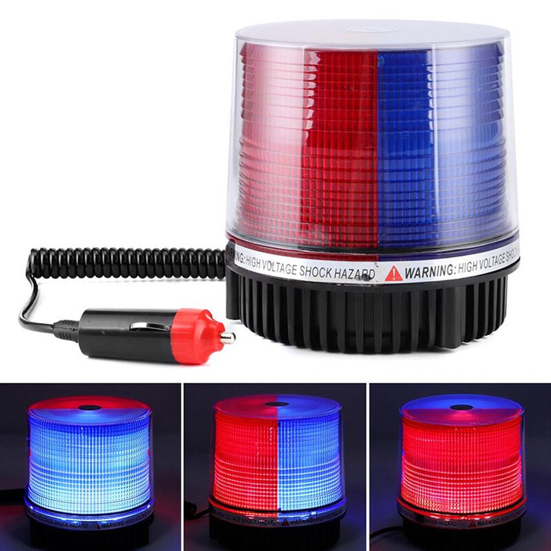 Mavi Kırmızı Işık Tepe Lambası İkaz Tavan Lambası Çakar Lamba