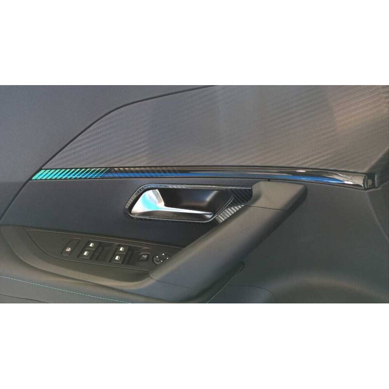 Peugeot 2008 İç Kapı Açma Kolu Kaplama - Karbon