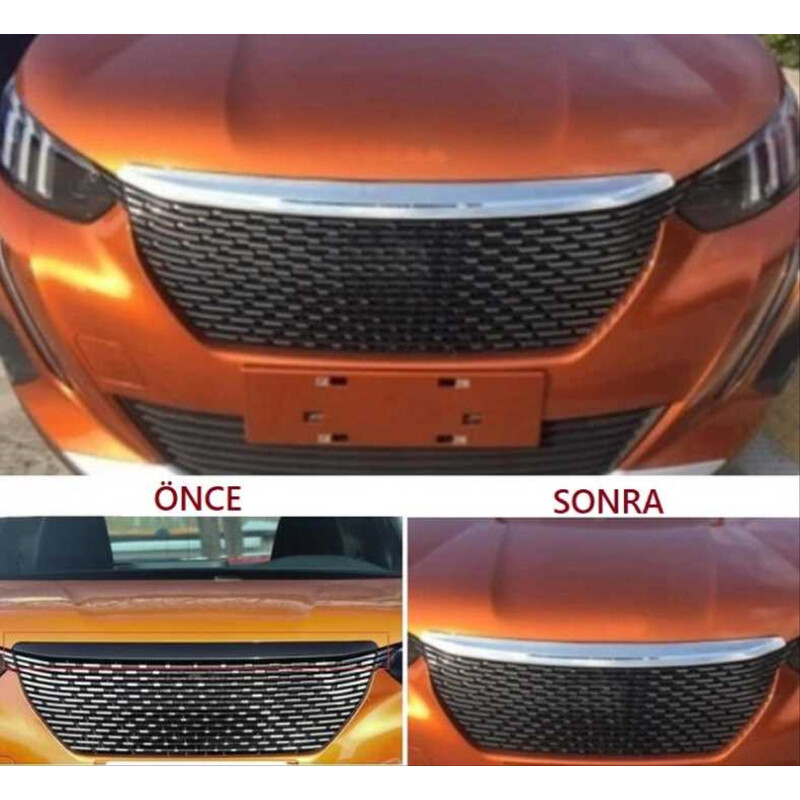 Peugeot 2008 Panjur Üst Krom Kaplama