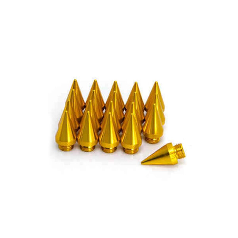 Alüminyum Sivri Bijon Seti 20 Parça Gold