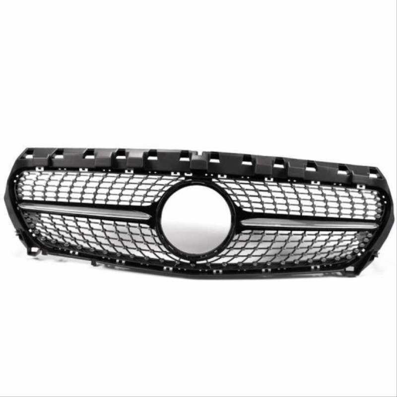 Mercedes W117 Cla İçin Uyumlu 2016-2018 Diamond Panjur - Siyah