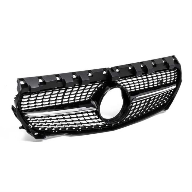 Mercedes W117 Cla İçin Uyumlu 2016-2018 Diamond Panjur - Siyah