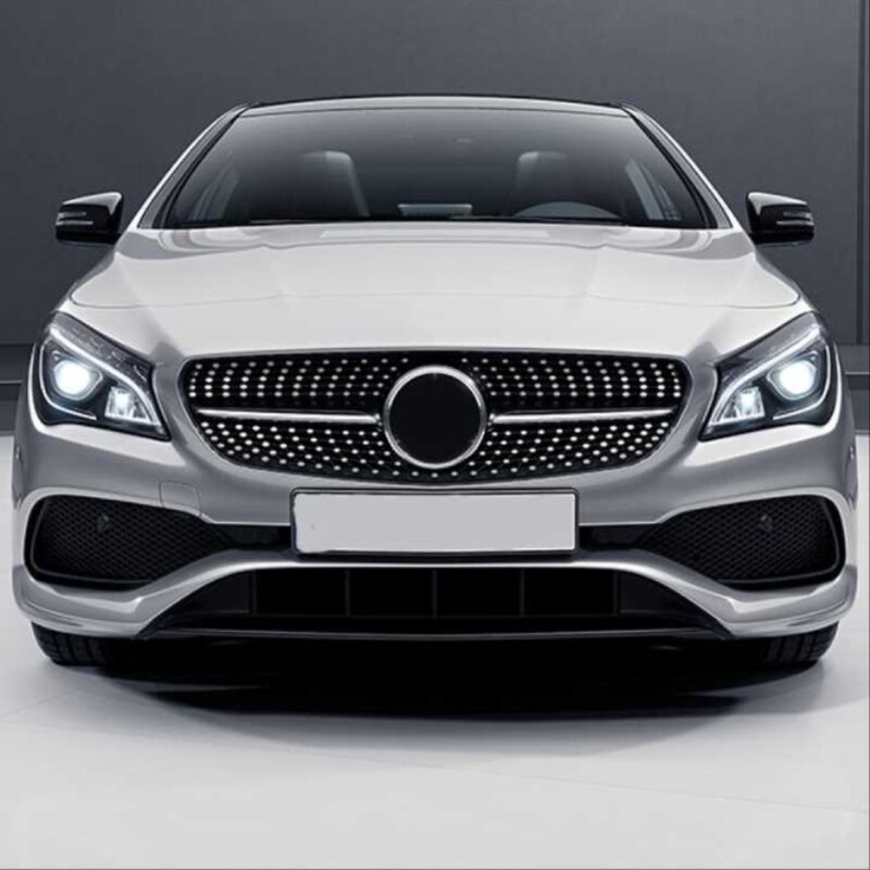 Mercedes W117 Cla İçin Uyumlu 2016-2018 Diamond Panjur - Siyah
