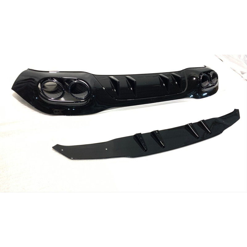 Mercedes W177 HB 2019+ Difüzör & Egzoz Seti - Siyah Egzoz ile