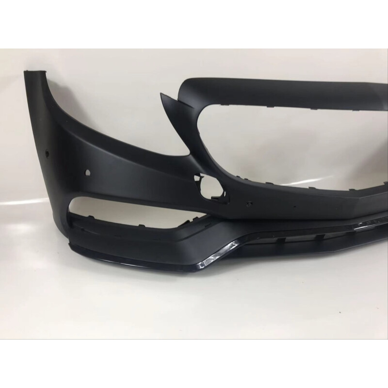 W205 C SERISI IÇIN UYUMLU C63 ÖN TAMPON / PANJUR SETI (MAKYAJLI GÖRÜNÜM) (Siyah Trimler)