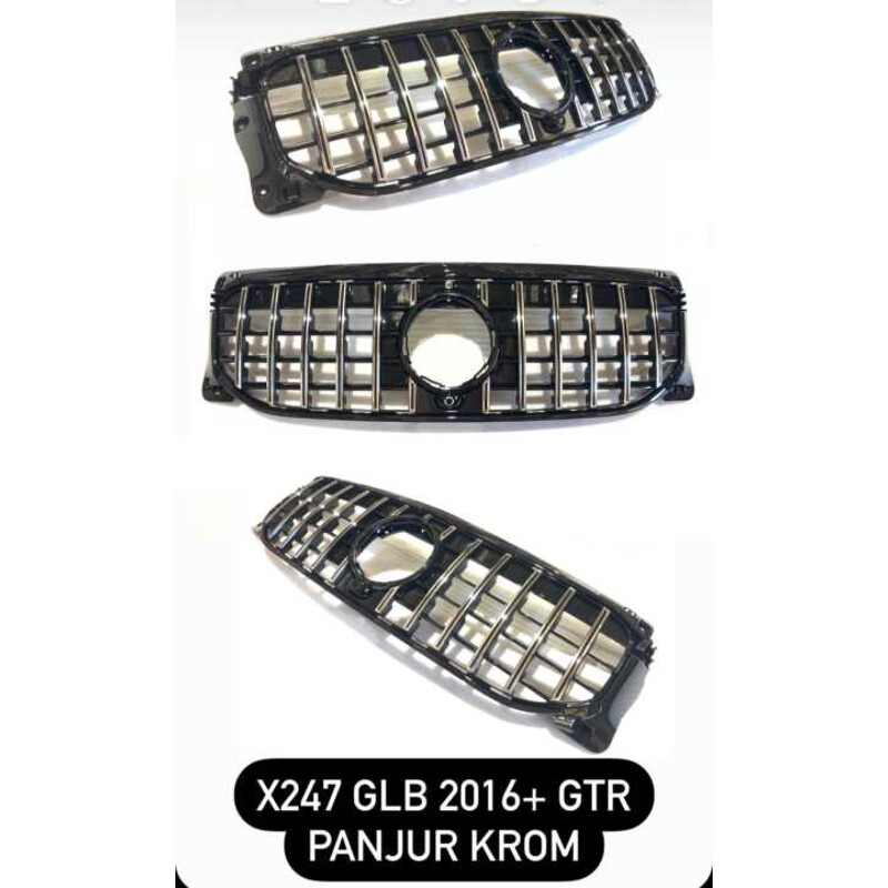 Mercedes X247 2016+ Glb İçin Uyumlu Gtr Panjur Krom(Progressive Model İçin)